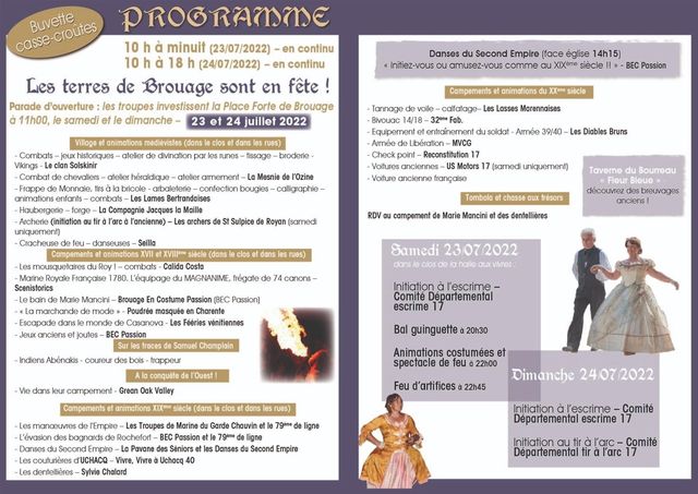 Programme du week-end